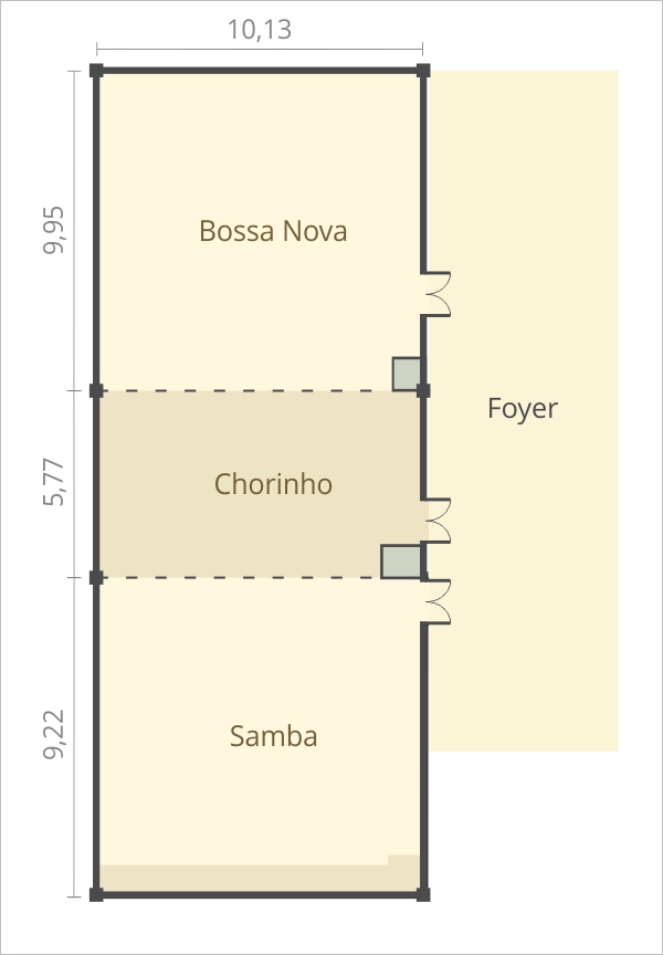Allia Gran Hotel Brasília - Área de Eventos: Plantas do Piso Subsolo Allia Gran Hotel Brasília - Área de Eventos: Plantas do Piso Subsolo