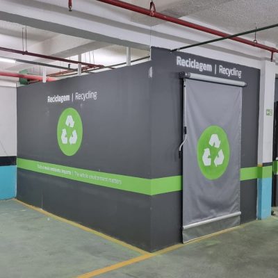 Posto de armazenamento temporário de materiais recicláveis